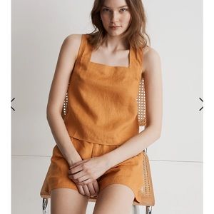 Madewell apron tank linen
